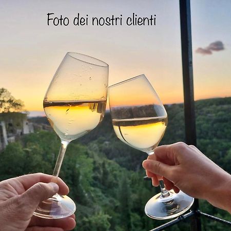 Ferienwohnung La Sorpresa Sul Bastione With Panoramic Balcony Pitigliano Exterior foto