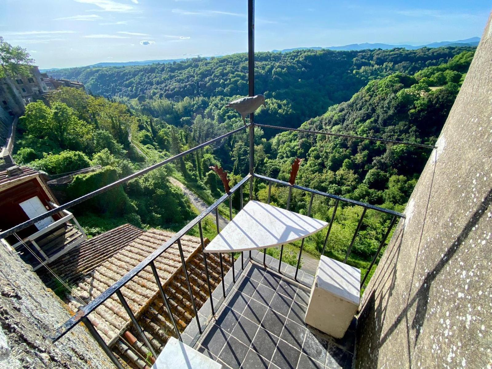 Ferienwohnung La Sorpresa Sul Bastione With Panoramic Balcony Pitigliano Exterior foto